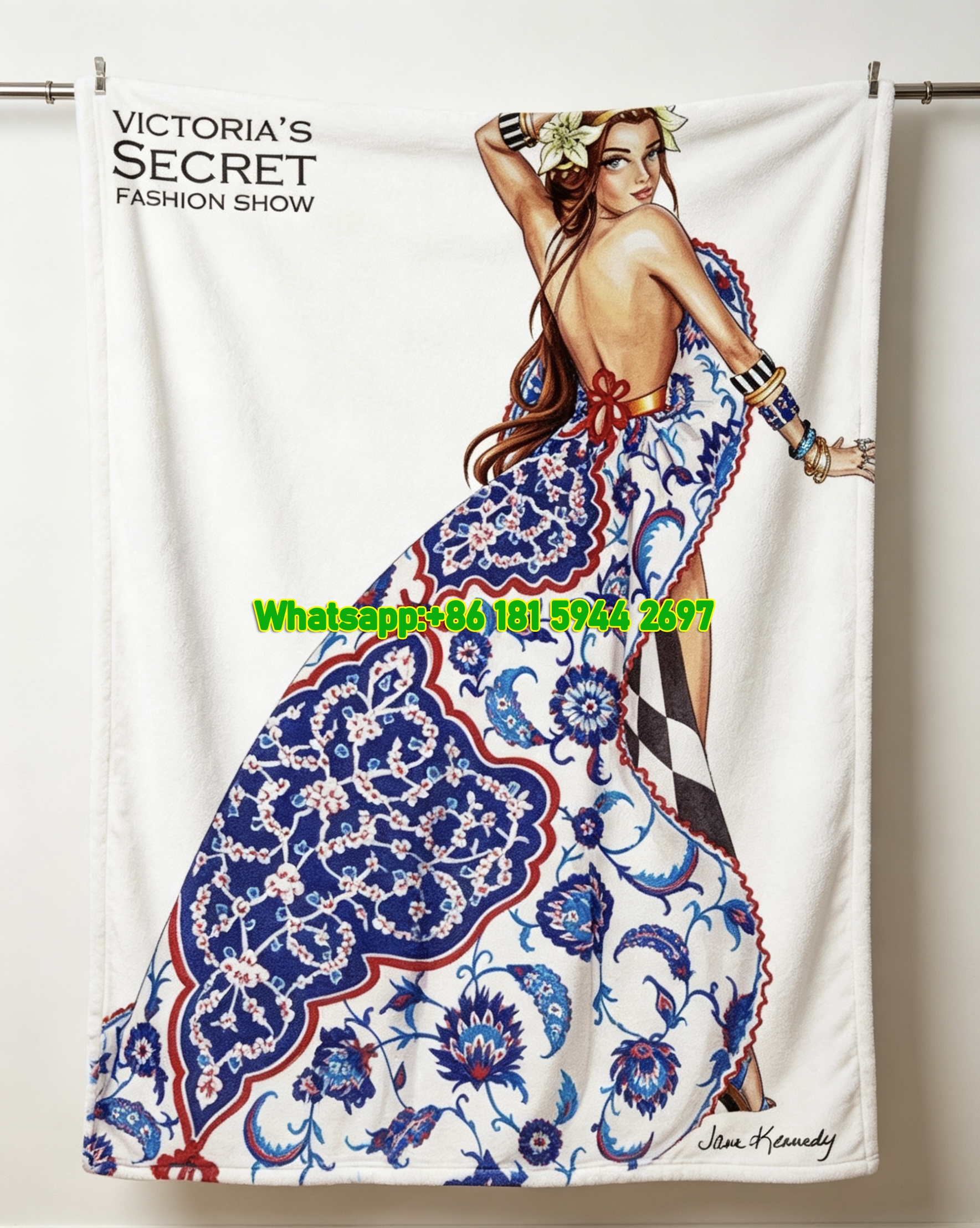 victorias secret fashion show flannel sofa throw blanket V179